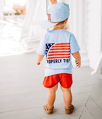 Properly Tied Little Boys Mallard Pull-On Shorts