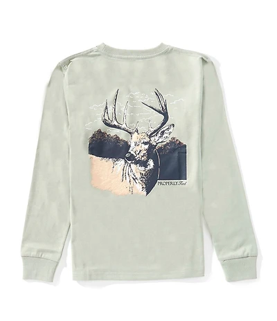 Properly Tied Little Boys Buck Long Sleeve T-Shirt
