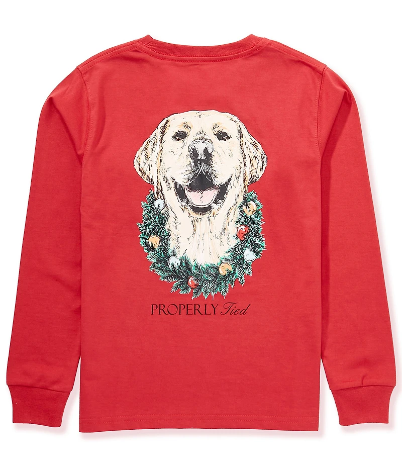 Properly Tied Little Boys Deck The Paws Long Sleeve T-Shirt