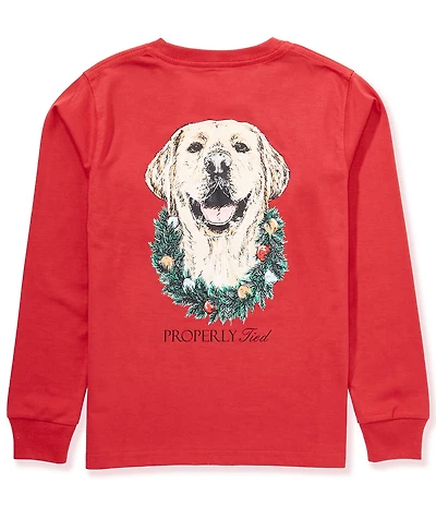 Properly Tied Little Boys Deck The Paws Long Sleeve T-Shirt