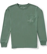 Properly Tied Little Boys Deer Crossing Long Sleeve Graphic T-Shirt