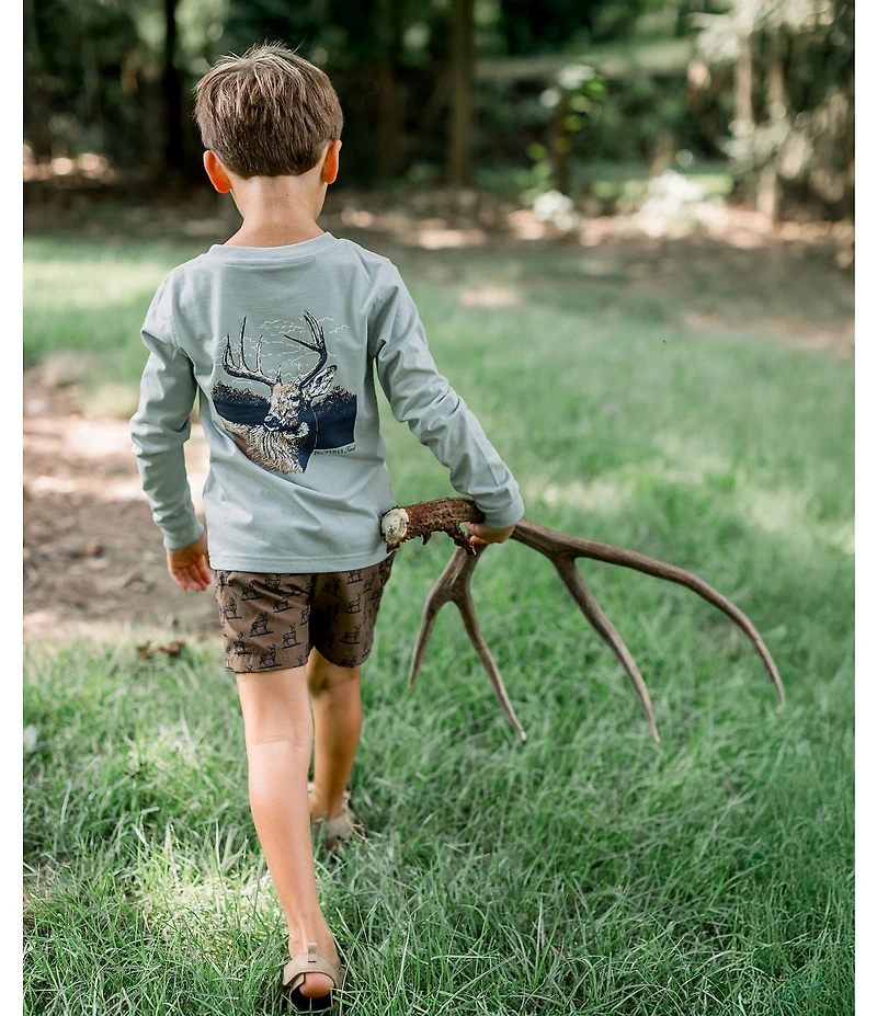 Properly Tied Little Boys Deer Mallard Shorts
