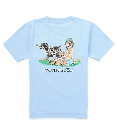 Properly Tied Little Boys Diamond Dogs Short Sleeve Graphic T-Shirt