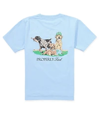 Properly Tied Little Boys Diamond Dogs Short Sleeve Graphic T-Shirt