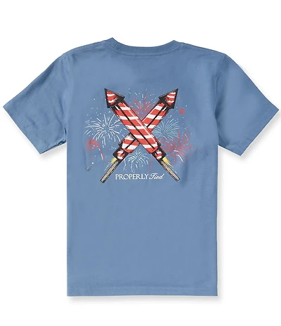 Properly Tied Little Boys Americana Firecracker Graphic T-Shirt