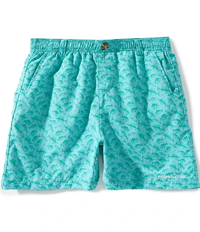 Properly Tied Little Boys Fish Frenzy Mallard Shorts