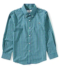 Properly Tied Little Boys Gingham Seasonal Sport Long-Sleeve Button-Front Shirt