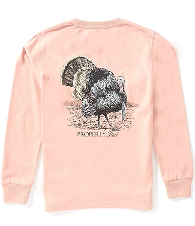 Properly Tied Little Boys Gobbler Long Sleeve T-Shirt