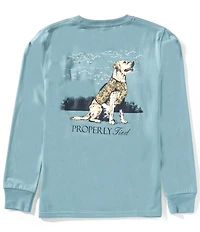 Properly Tied Little Boys Good Boy Graphic Long Sleeve T-Shirt