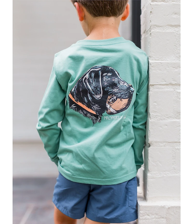 Properly Tied Little Boys Good Catch Long Sleeve T-Shirt