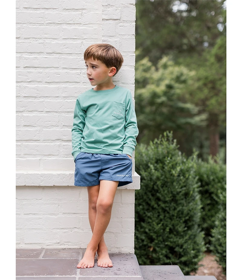 Properly Tied Little Boys Good Catch Long Sleeve T-Shirt