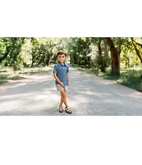 Properly Tied Little Boys Inlet Ducks Performance Polo Shirt