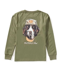 Properly Tied Little Boys Mans Best Friend Long Sleeve T-Shirt