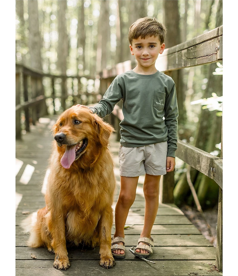Properly Tied Little Boys Mans Best Friend Long Sleeve T-Shirt