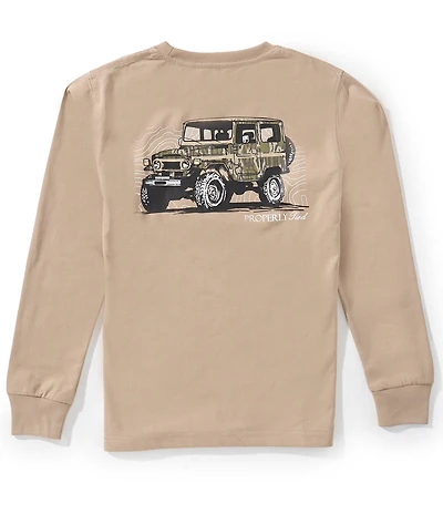 Properly Tied Little Boys Mossy Oak Topo Cruiser Long Sleeve Graphic T-Shirt