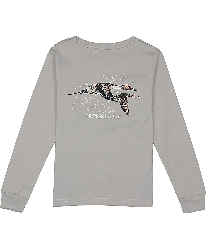 Properly Tied Little Boys Pintails Long Sleeve T-Shirt