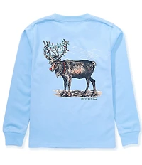 Properly Tied Little Boys Reindeer Long Sleeve T-Shirt