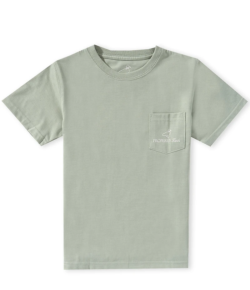 Properly Tied Little Boys Short Sleeve Buck Graphic Tee