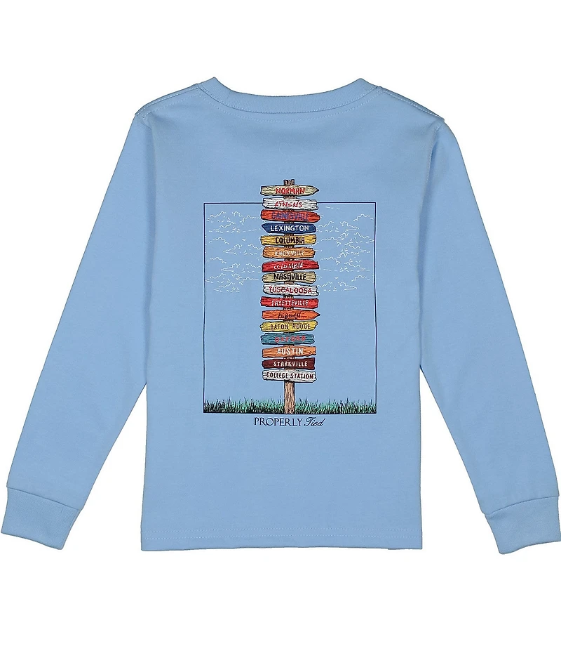 Properly Tied Little Boys Southeastern Showdown Long Sleeve Graphic T-Shirt