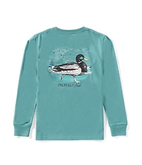 Properly Tied Little Boys Swimming Mallard Long Sleeve T-Shirt