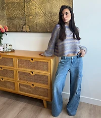 Prosperity Denim High Rise Denim Cargo Jeans