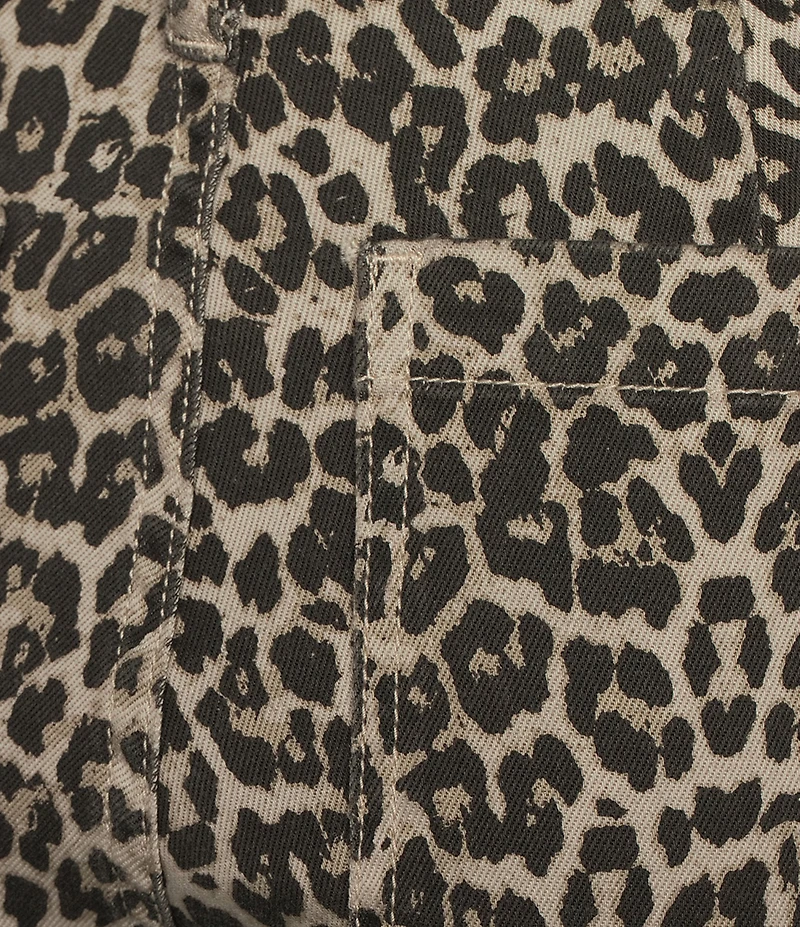 Prosperity Denim High Rise Leopard Print Trouser Jeans