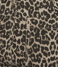 Prosperity Denim High Rise Leopard Print Trouser Jeans