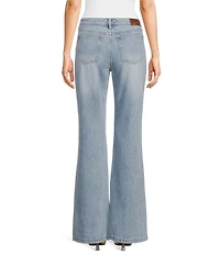 Prosperity Denim High Rise Rhinestone/Fringe-Trimmed-Pocket Bootcut Jeans