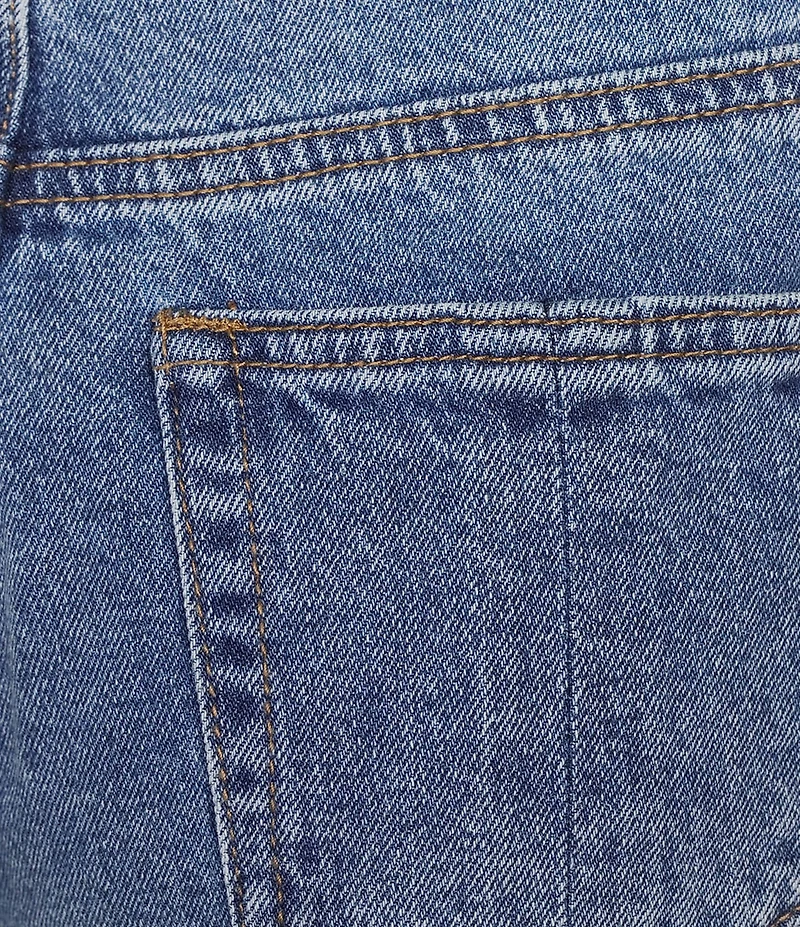 Prosperity Denim Low Loose Destructed Denim Shorts