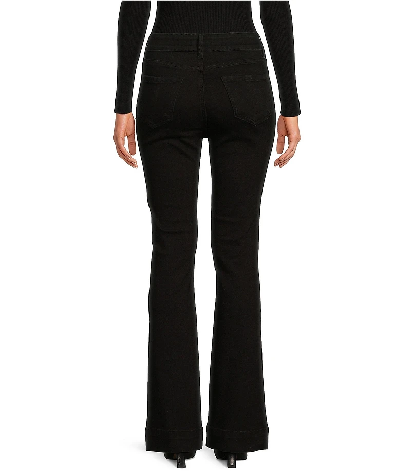 Prosperity Black Denim Mid Rise Trouser Bootcut Jeans