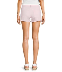 Prosperity Denim Pink Floral Embroidered Shorts