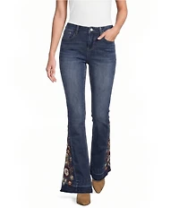 Prosperity Floral Embroidered Flared Jeans