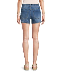 Prosperity Denim Floral Embroidered Shorts