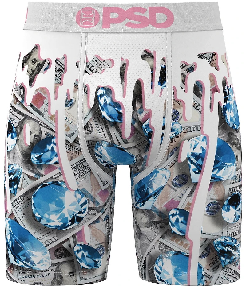 PSD The Benjis Melts Print 7#double; Inseam Standard Length Boxer Briefs