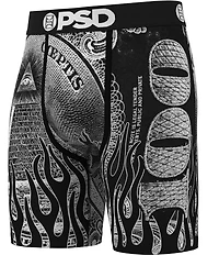 PSD The Silver Band Money Print 7#double; Inseam Boxer Briefs