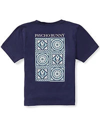 Psycho Bunny Big Boys Short Sleeve Frank Back Graphic Tee