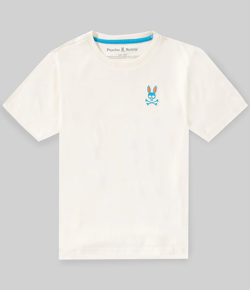 Psycho Bunny Big Boys Short Sleeve Frank Back Graphic Tee