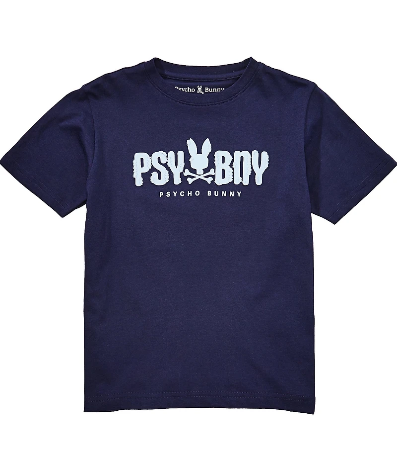 Psycho Bunny Big Boys Short Sleeve Otto Graphic T-Shirt