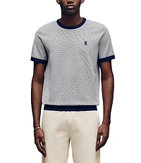 Psycho Bunny Ali Jacquard Knit Short Sleeve T-Shirt