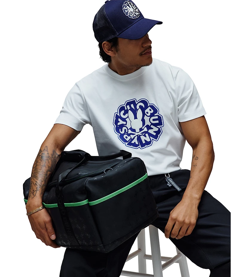 Psycho Bunny Allover Bunny Signature Printed Duffel Bag