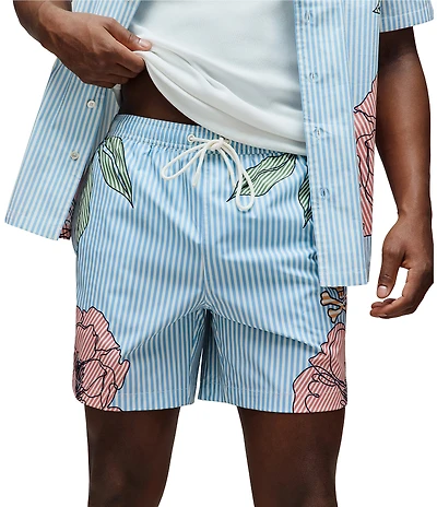 Psycho Bunny Allover Print Blair Swim Trunks