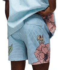 Psycho Bunny Allover Print Blair Swim Trunks