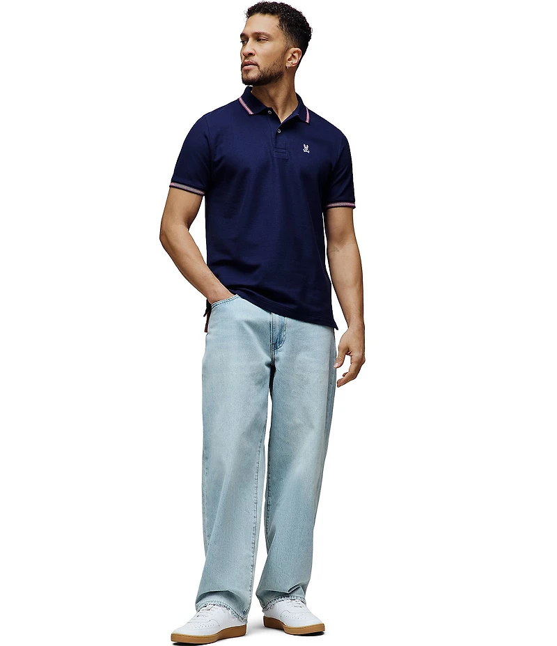 Psycho Bunny Andre Pique Short Sleeve Polo Shirt