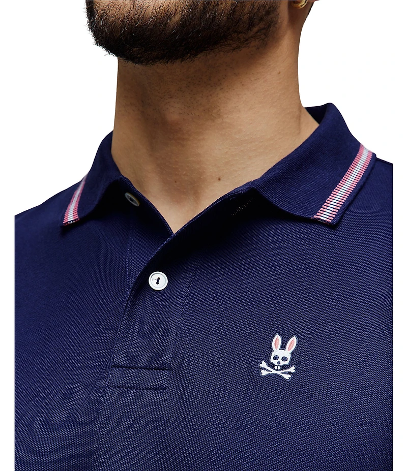 Psycho Bunny Andre Pique Short Sleeve Polo Shirt