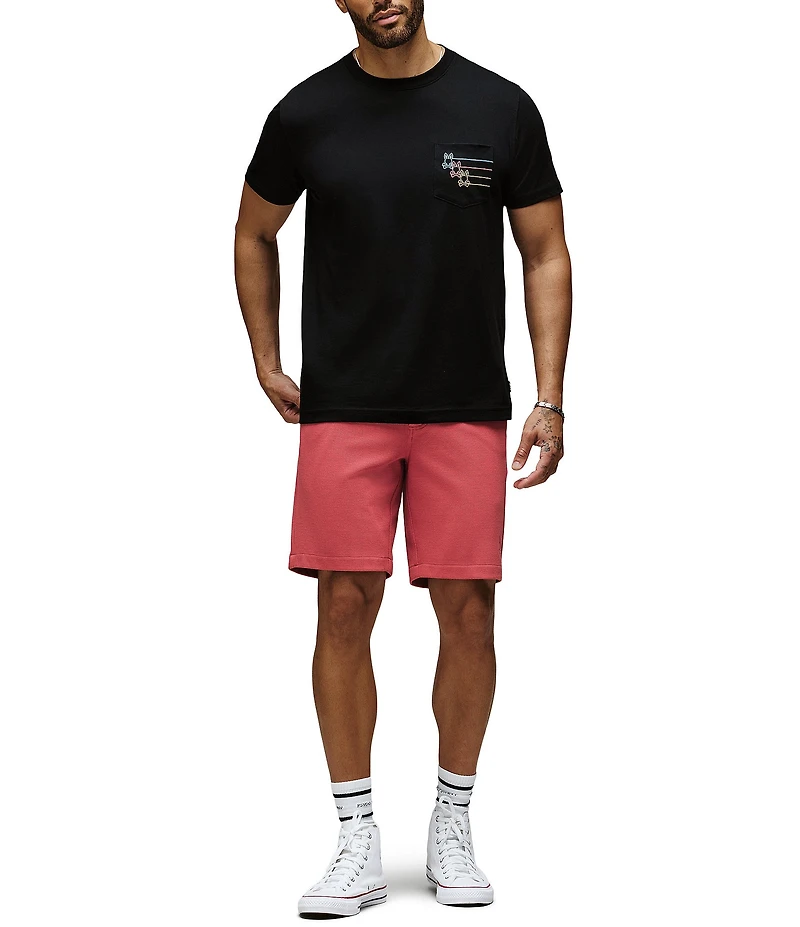 Psycho Bunny Andy Embroidered Pocket Short Sleeve T-Shirt