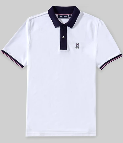 Psycho Bunny Archive Bunny Pique Short Sleeve Polo Shirt