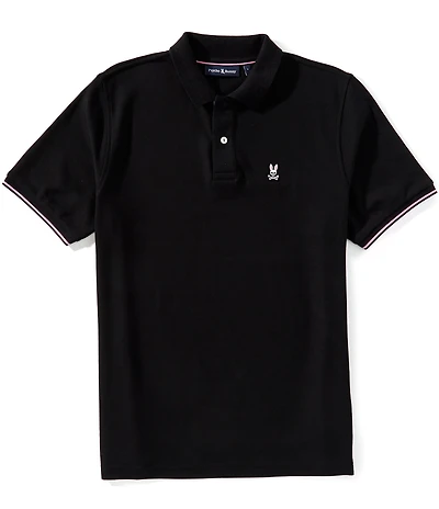 Psycho Bunny Archive Bunny Pique Short Sleeve Polo Shirt