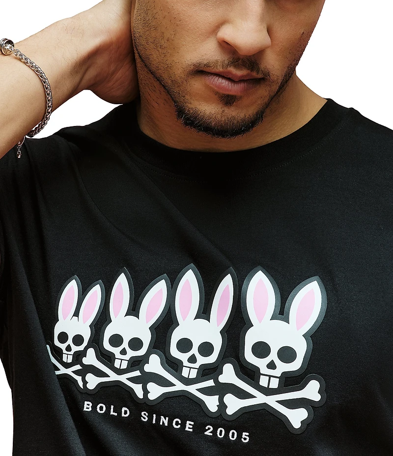 Psycho Bunny Archive Gradiant Bunny Graphic Short Sleeve T-Shirt