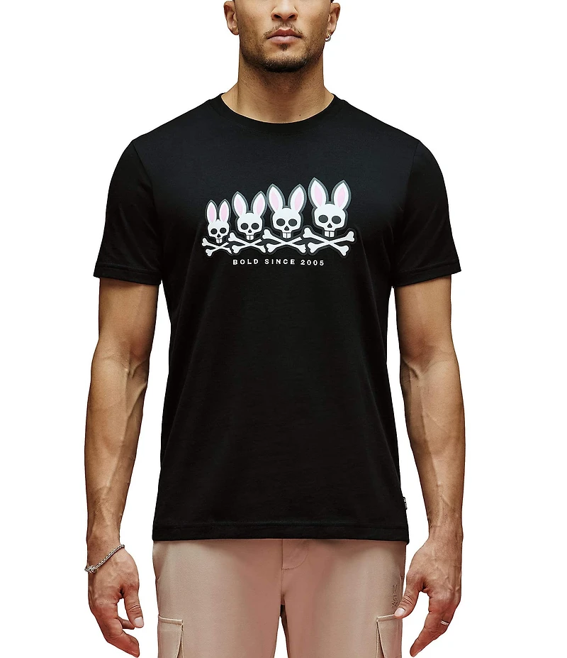 Psycho Bunny Archive Gradiant Bunny Graphic Short Sleeve T-Shirt