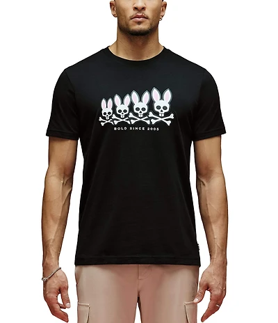 Psycho Bunny Archive Gradiant Bunny Graphic Short Sleeve T-Shirt